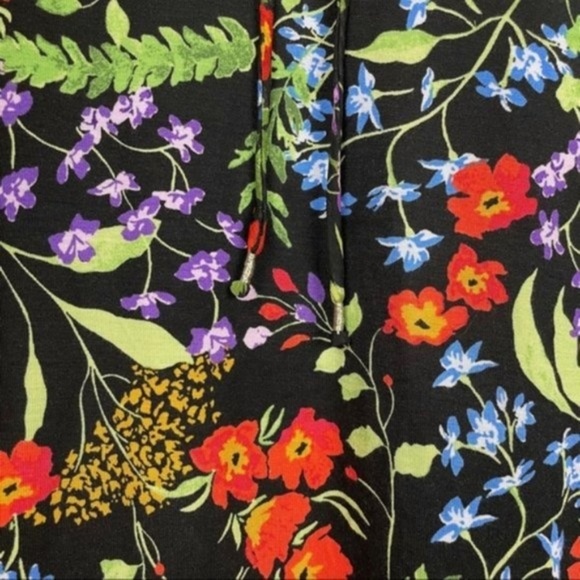 Maeve Anthropologie Jacquin Floral Sheer Colorful Multicolor Peasant Blouse - Picture 3 of 5